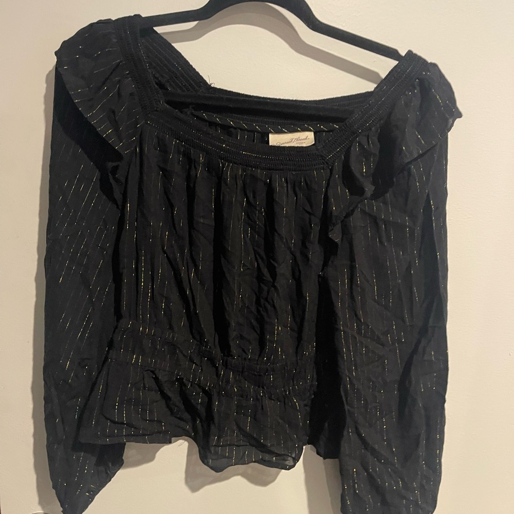 Black and Gold Women's Top